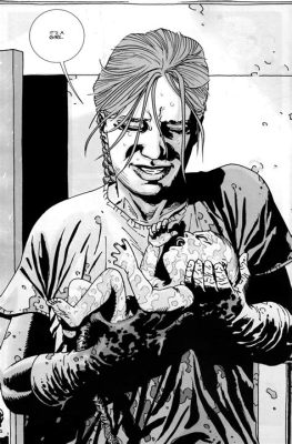 does judith die in the walking dead comics