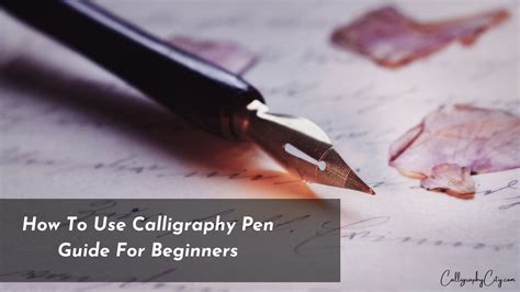 how to use calligraphy pen and the importance of consistency in life