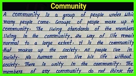 how to write a community essay: exploring the essence of community and its role in society